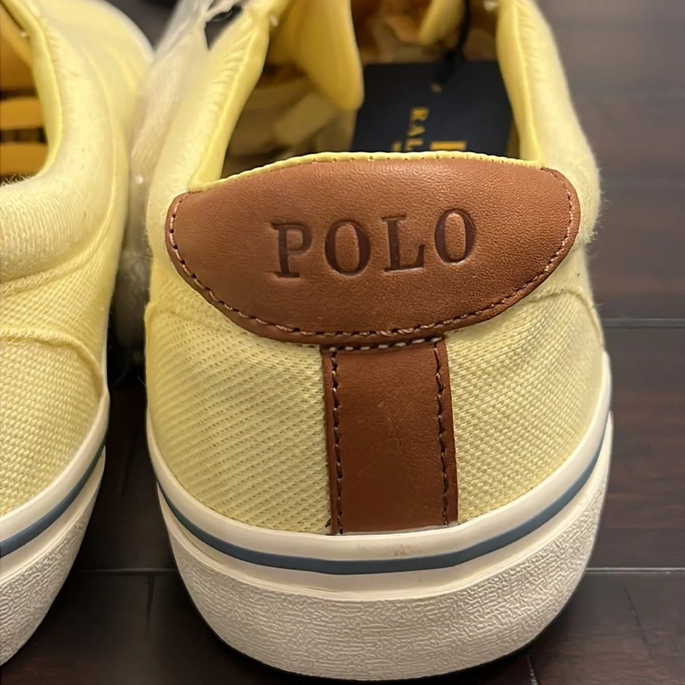 Polo Ralph Lauren Thorton II SK VLC boat deck shoes sneakers Banana Peel Men’s
